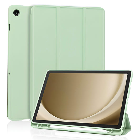 Funda para Samsung Galaxy Tab A11+ / Tab A9+, Techsuit, Flex Trifold, Verde Matcha