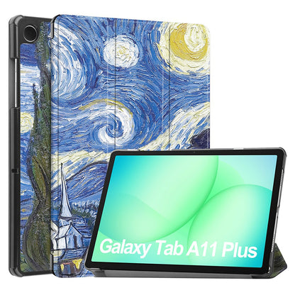 Funda para Samsung Galaxy Tab A11+ / Tab A9+, Techsuit, FoldPro Starry Night, Multicolor