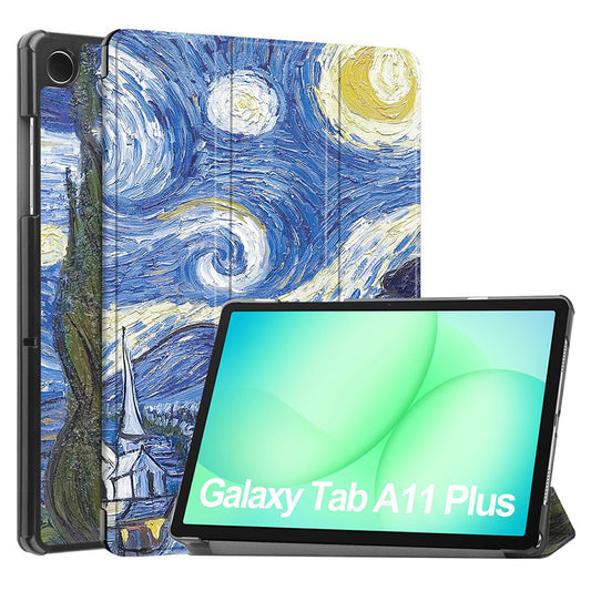Funda para Samsung Galaxy Tab A11+ / Tab A9+, Techsuit, FoldPro Starry Night, Multicolor