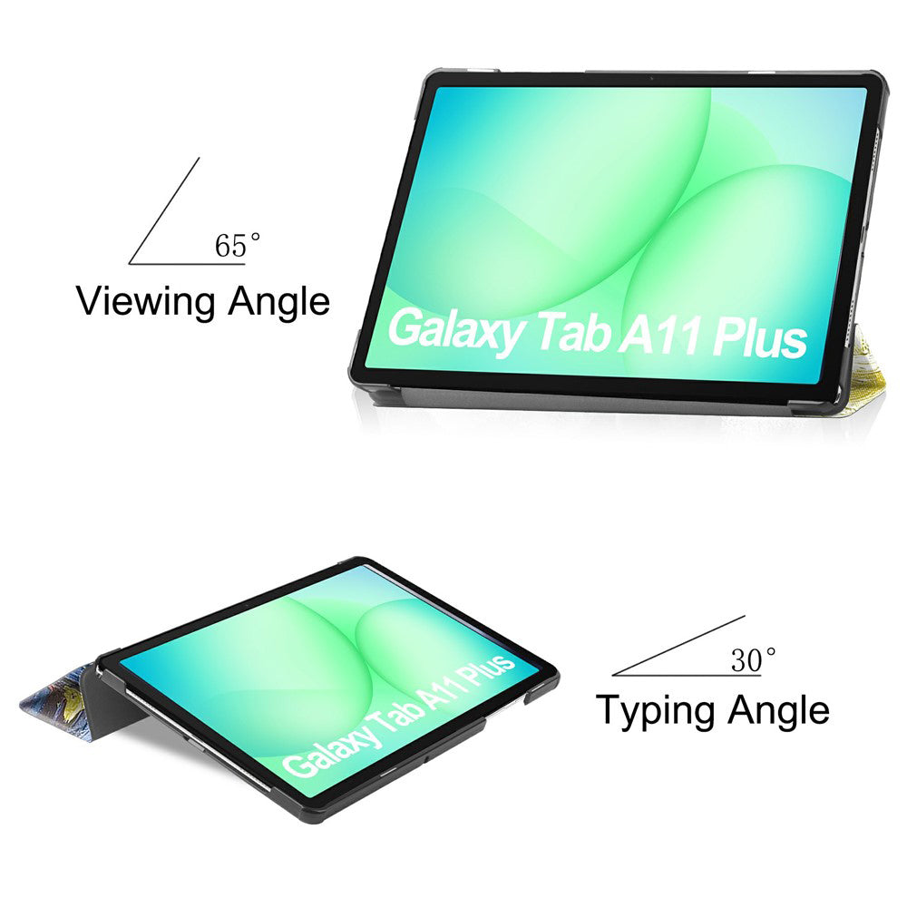 Funda para Samsung Galaxy Tab A11+ / Tab A9+, Techsuit, FoldPro Starry Night, Multicolor