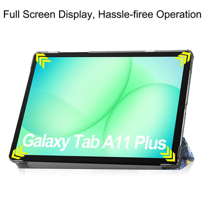 Funda para Samsung Galaxy Tab A11+ / Tab A9+, Techsuit, FoldPro Starry Night, Multicolor