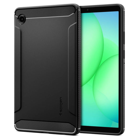 Funda para Samsung Galaxy Tab A11, Spigen, Rugged Armor, Negra Mate