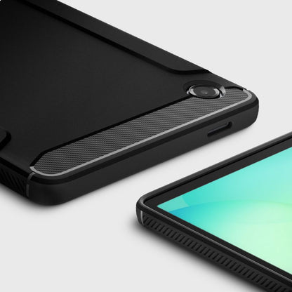 Funda para Samsung Galaxy Tab A11, Spigen, Rugged Armor, Negra Mate