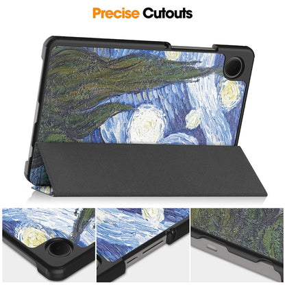 Funda para Samsung Galaxy Tab A11 / Tab A9, Techsuit, FoldPro Starry Night Nuevo Modelo, Multicolor