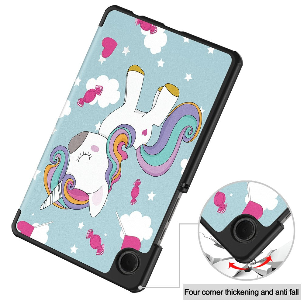 Funda para Samsung Galaxy Tab A11 / Tab A9, Techsuit, FoldPro Unicorn Nuevo Modelo, Multicolor