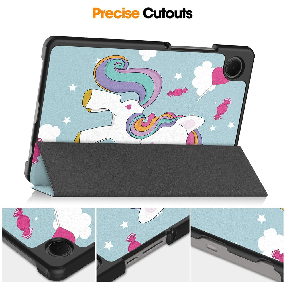 Funda para Samsung Galaxy Tab A11 / Tab A9, Techsuit, FoldPro Unicorn Nuevo Modelo, Multicolor