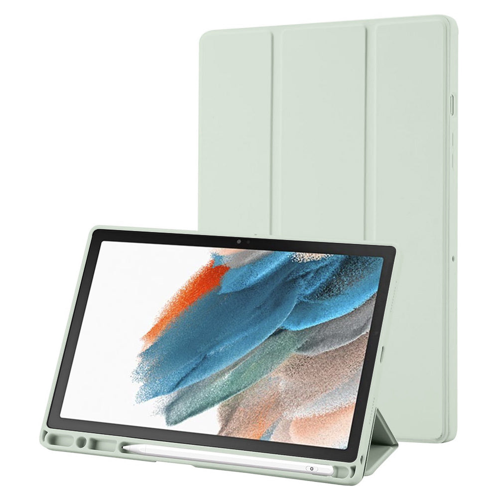 Funda para Samsung Galaxy Tab A8 10.5 (2021), Techsuit, Flex Trifold, Verde Matcha