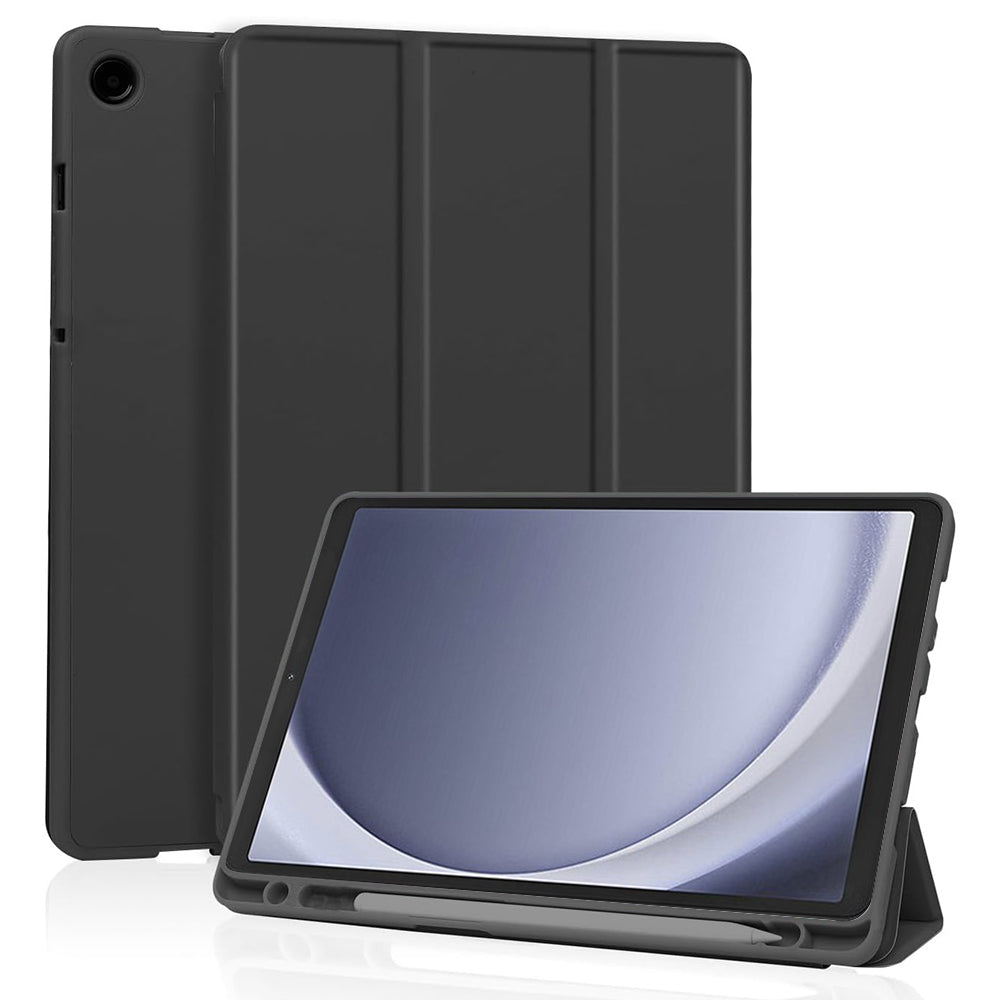 Funda para Samsung Galaxy Tab A11 / Tab A9, Techsuit, Flex Trifold, Negra