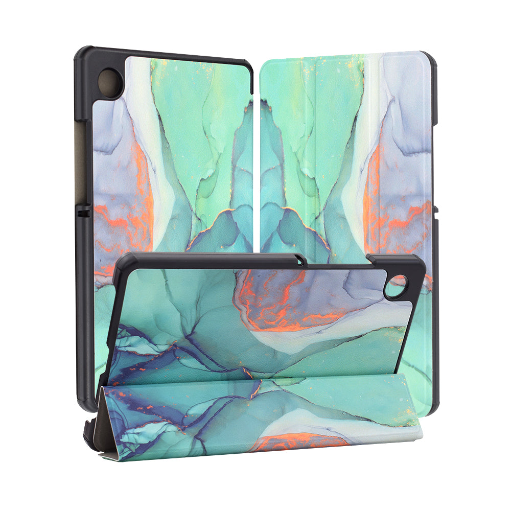 Funda para Samsung Galaxy Tab A11 / Tab A9, Techsuit, FoldPro Green Time, Multicolor