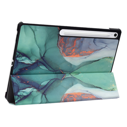 Funda para Samsung Galaxy Tab S10 FE+, Techsuit, FoldPro Green Time, Multicolor