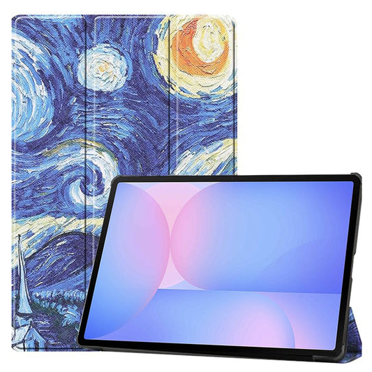Funda para Samsung Galaxy Tab S10 FE+, Techsuit, FoldPro Starry Night, Multicolor