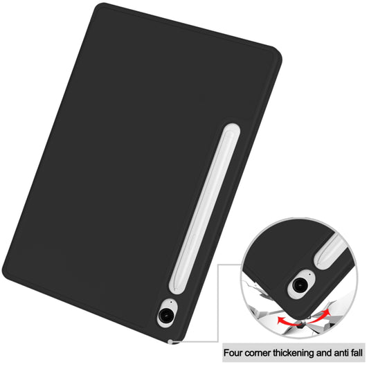 Funda para Samsung Galaxy Tab S10 FE / Tab S9 FE / Tab S9, Techsuit, Flex Trifold, Negra