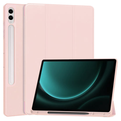 Funda para Samsung Galaxy Tab S10+ / Tab S9 FE+ / Tab S9+, Techsuit, Flex Trifold, Rosa