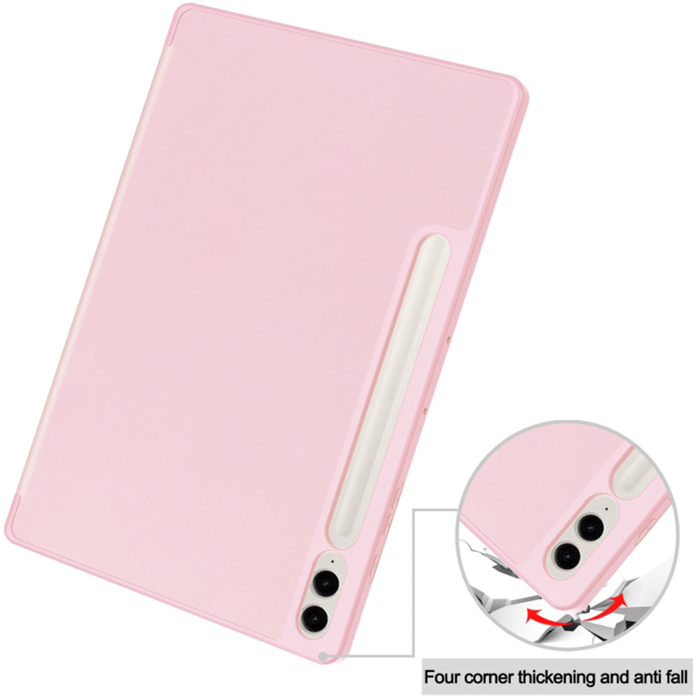Funda para Samsung Galaxy Tab S10+ / Tab S9 FE+ / Tab S9+, Techsuit, Flex Trifold, Rosa