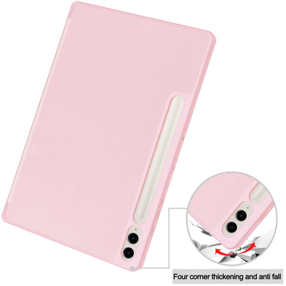 Funda para Samsung Galaxy Tab S10+ / Tab S9 FE+ / Tab S9+, Techsuit, Flex Trifold, Rosa