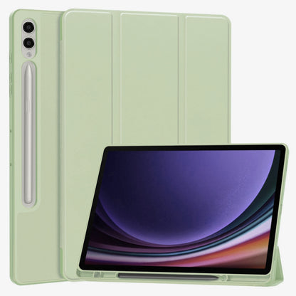 Case for Samsung Galaxy Tab S10+ / Tab S9 FE+ / Tab S9+, Techsuit, Flex Trifold, Matcha Green