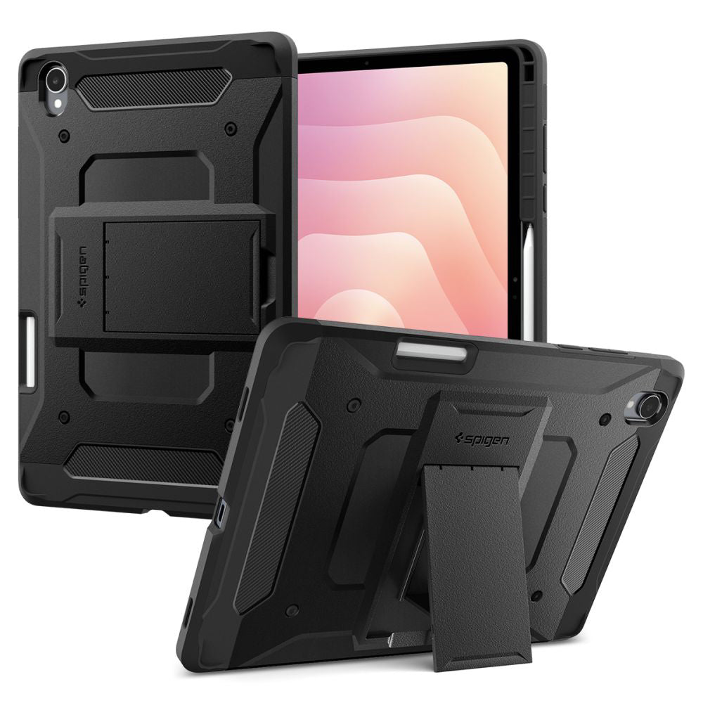 Funda para Samsung Galaxy Tab S11, Spigen, Tough Armor Pro, Negra