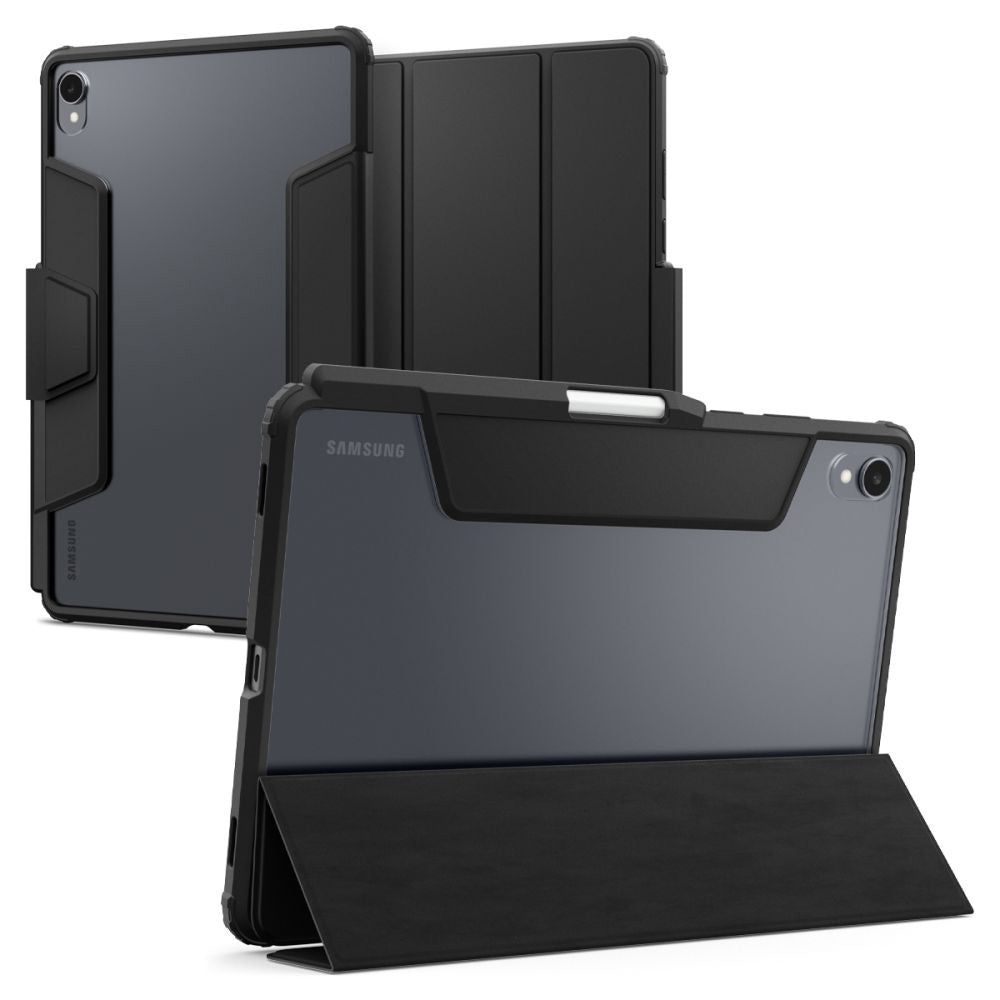 Funda para Samsung Galaxy Tab S11, Spigen, Ultra Hybrid Pro, Negra ACS10212
