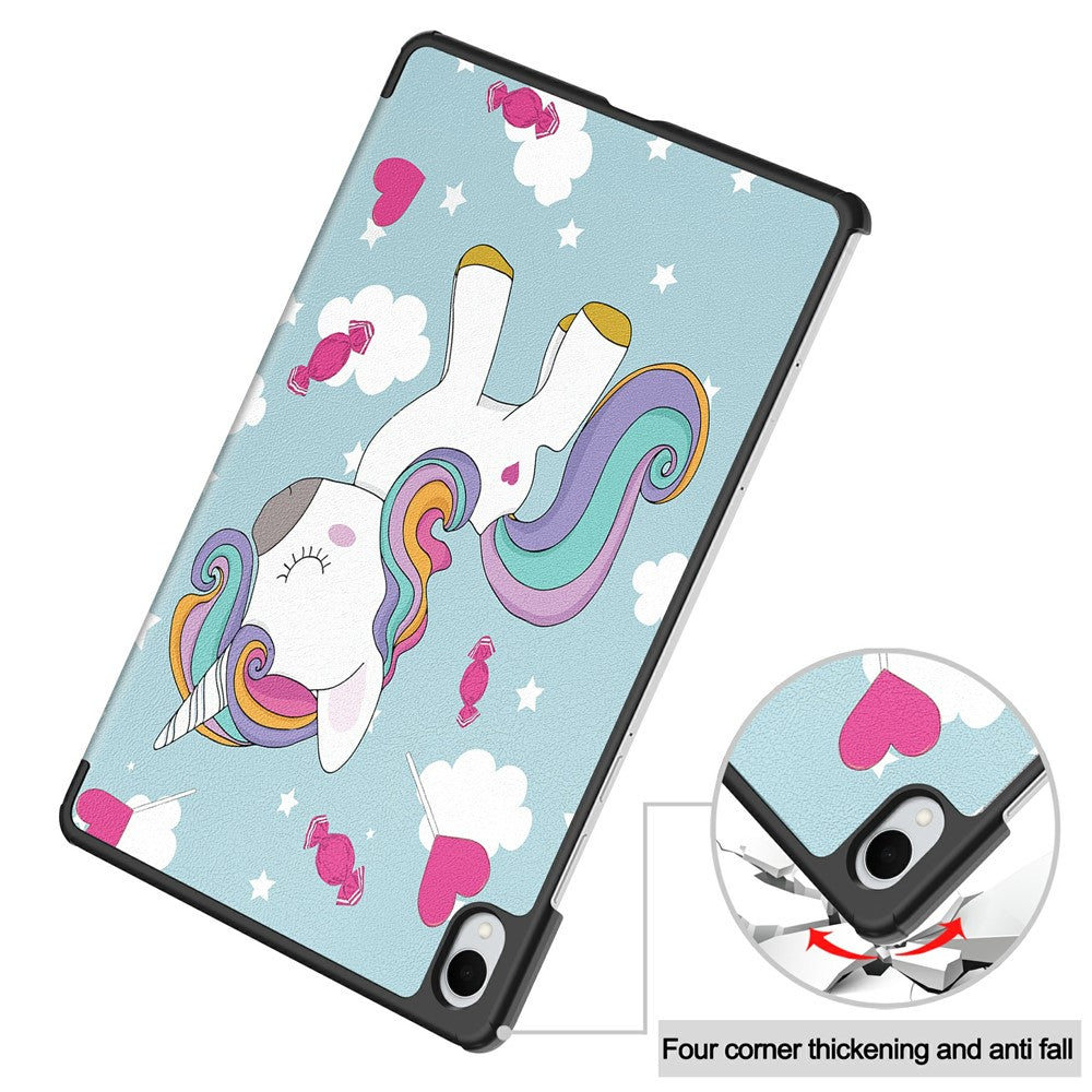 Funda para Samsung Galaxy Tab S11, Techsuit, FoldPro Unicorn, Multicolor