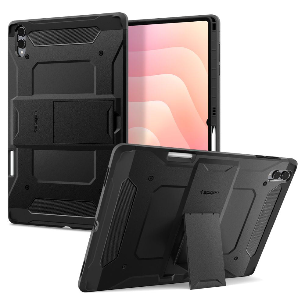 Funda para Samsung Galaxy Tab S11 Ultra, Spigen, Tough Armor, Negra
