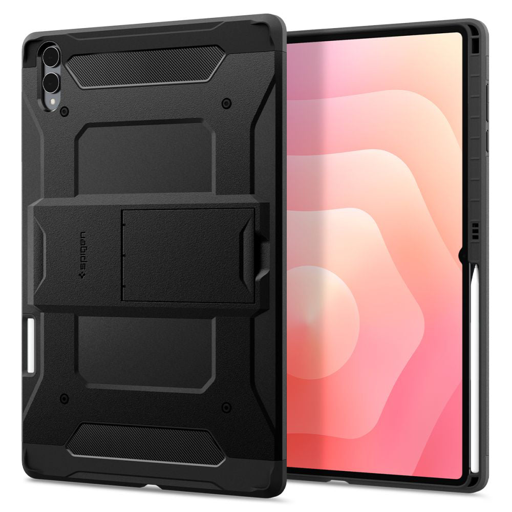 Funda para Samsung Galaxy Tab S11 Ultra, Spigen, Tough Armor, Negra