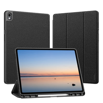 Funda para Samsung Galaxy Tab S12 Plus, DUX DUCIS, Domo con soporte para lápiz, negra