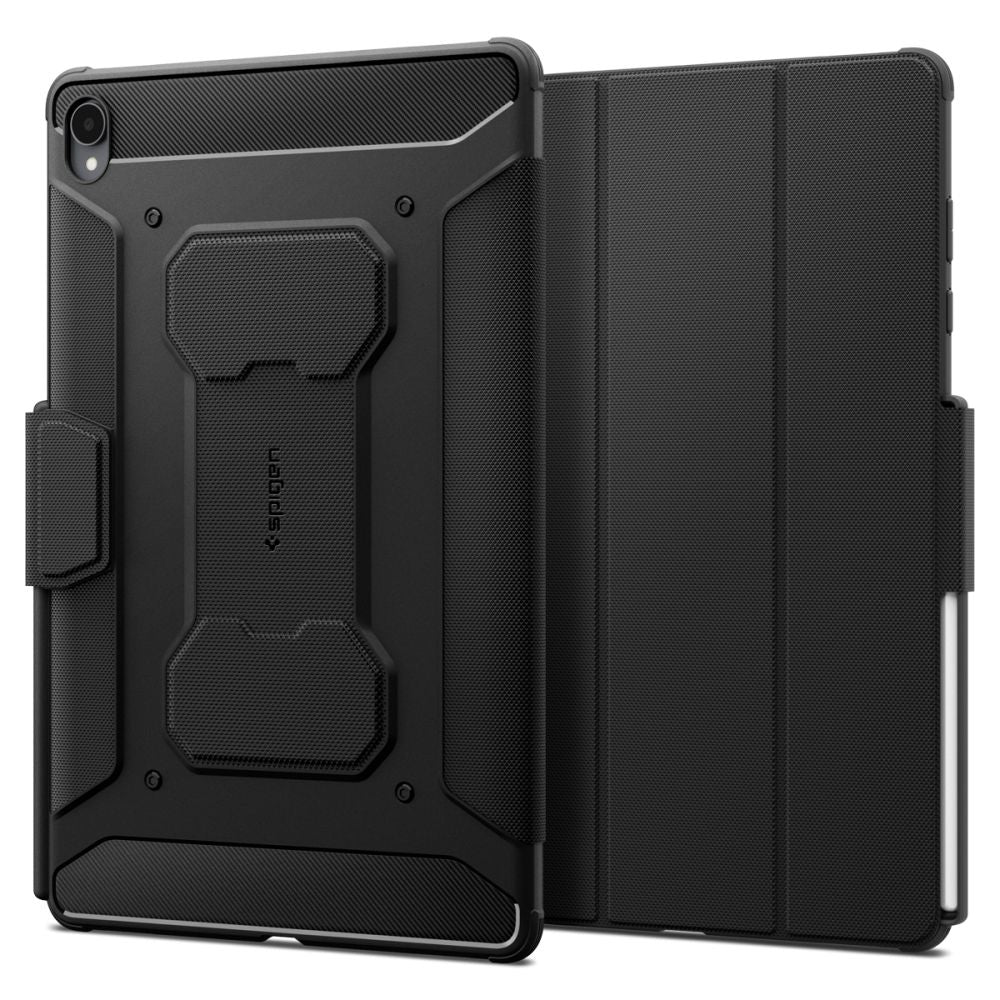 Funda para Samsung Galaxy Tab S12 Plus, Spigen, Rugged Armor Pro, negra ACS11822