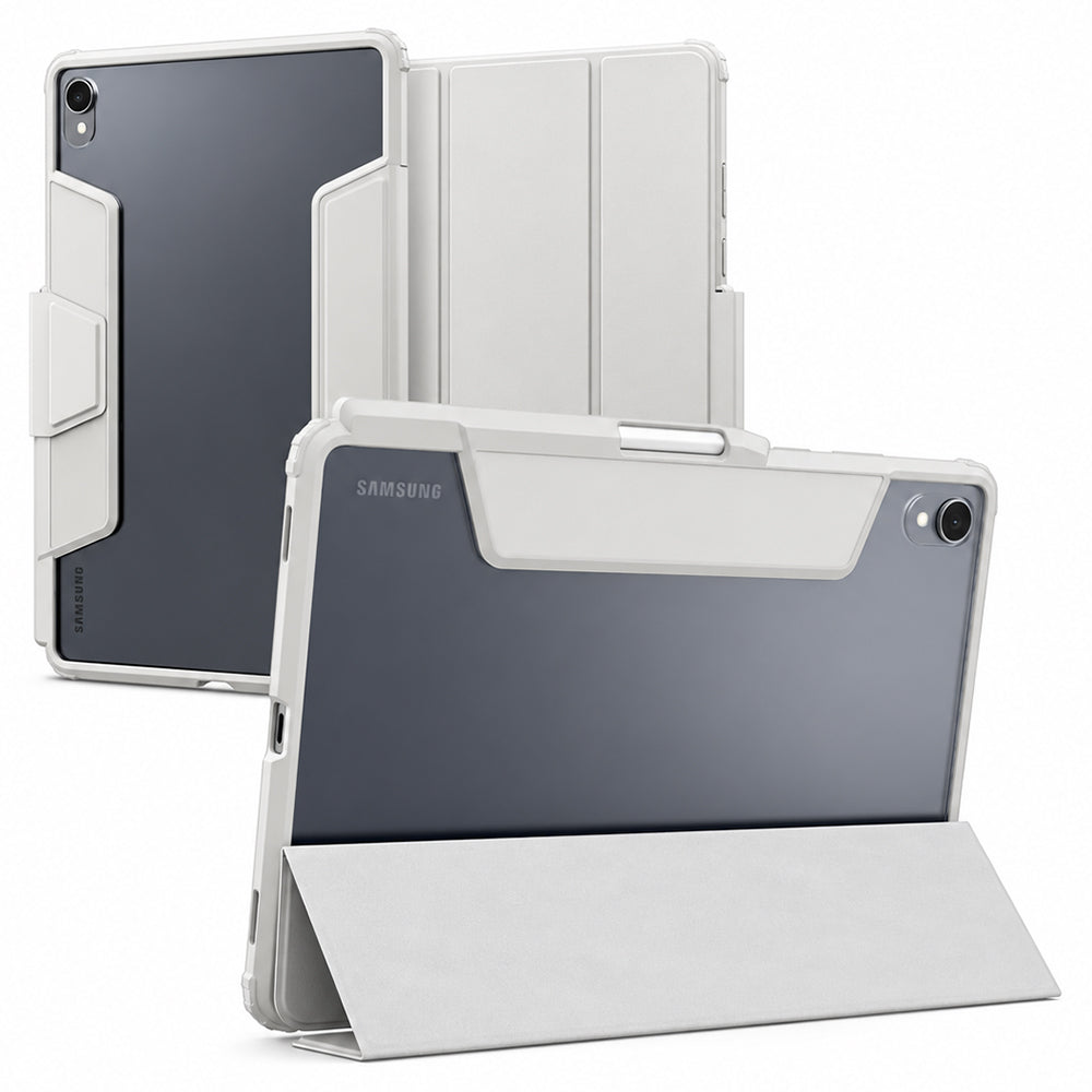 Funda para Samsung Galaxy Tab S12 Plus, Spigen, Ultra Hybrid Pro, gris ACS11826