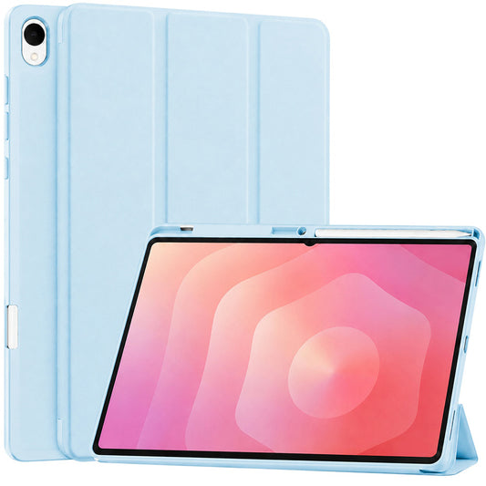 Funda para Samsung Galaxy Tab S12 Plus, Techsuit, Flex Trifold, Azul