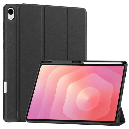 Funda para Samsung Galaxy Tab S12 Plus, Techsuit, Flex Trifold, Negra
