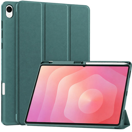 Funda para Samsung Galaxy Tab S12 Plus, Techsuit, Flex Trifold, Verde