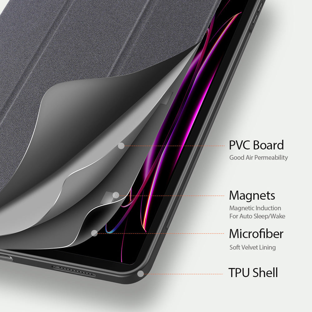 Case for Samsung Galaxy Tab S12 Ultra / Tab S11 Ultra, DUX DUCIS, Domo with Pen Holder, Black