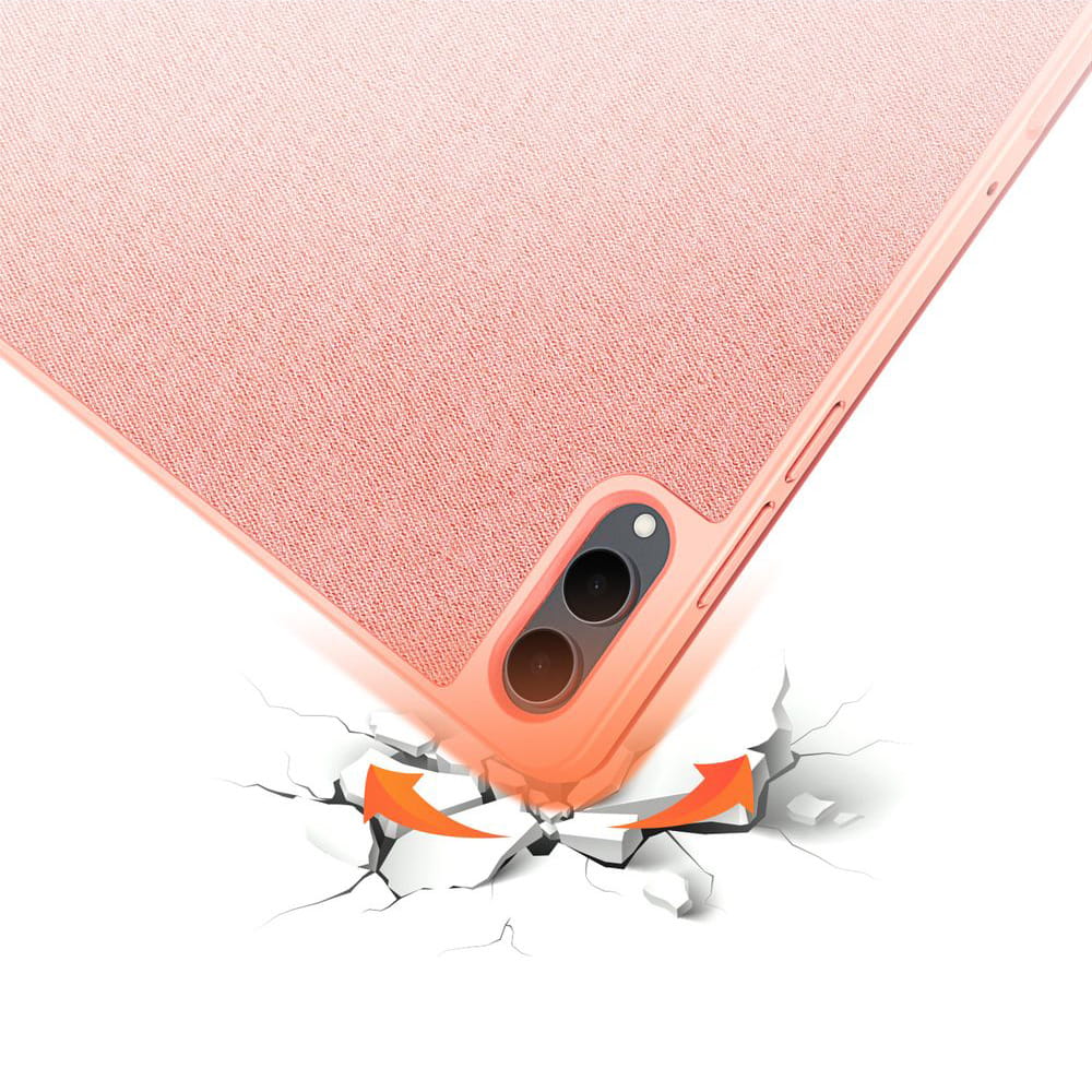 Funda para Samsung Galaxy Tab S12 Ultra / Tab S11 Ultra, DUX DUCIS, Domo con soporte para lápiz, rosa
