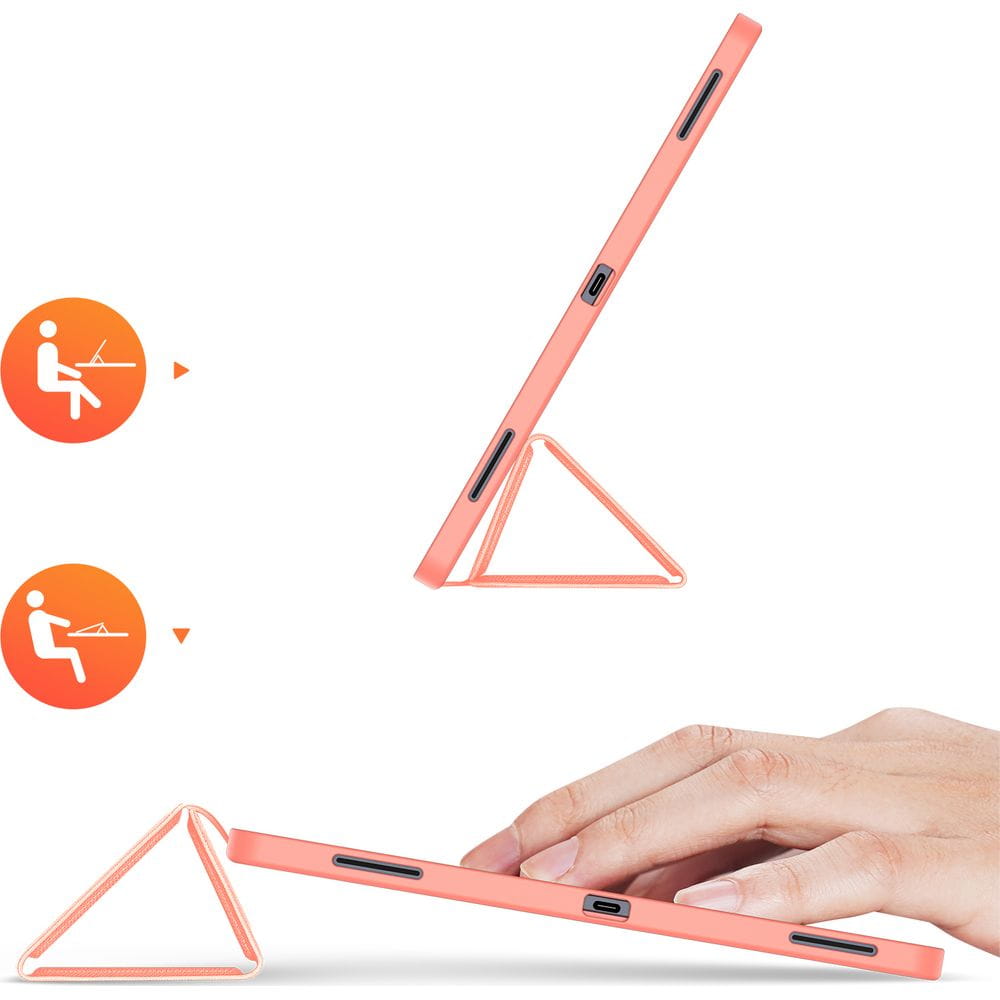 Funda para Samsung Galaxy Tab S12 Ultra / Tab S11 Ultra, DUX DUCIS, Domo con soporte para lápiz, rosa