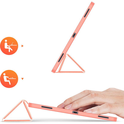 Funda para Samsung Galaxy Tab S12 Ultra / Tab S11 Ultra, DUX DUCIS, Domo con soporte para lápiz, rosa