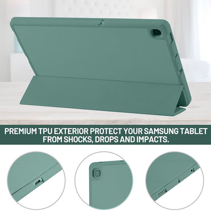 Funda para Samsung Galaxy Tab S6 Lite (2024) / Tab S6 Lite (2022) / Tab S6 Lite (2020), Techsuit, Flex Trifold, Verde