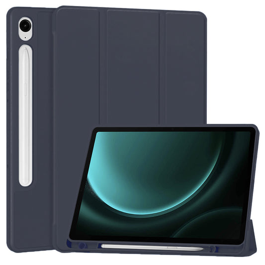 Funda para Samsung Galaxy Tab S9 FE / Tab S9 / Tab S10 FE, Techsuit, Flex Trifold, Azul marino