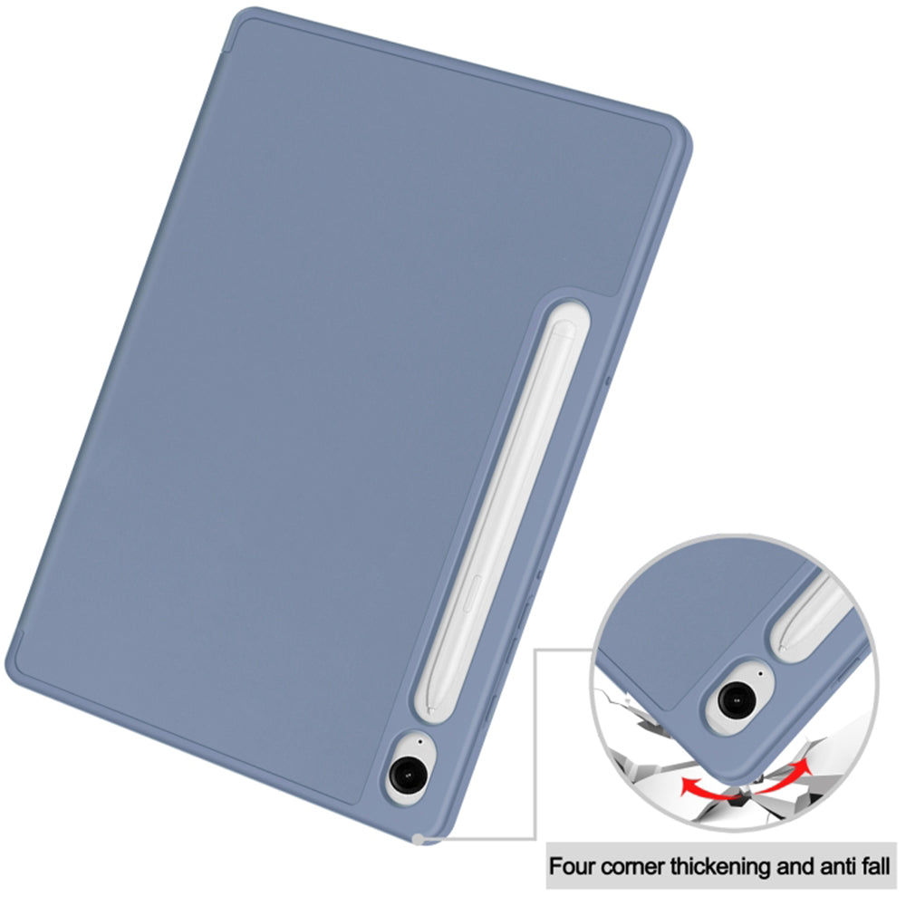 Case for Samsung Galaxy Tab S9 FE / Tab S9 / Tab S10 FE, Techsuit, Flex Trifold, Navy Blue