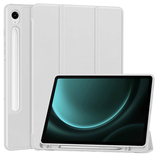 Funda para Samsung Galaxy Tab S10 FE / Tab S9 FE / Tab S9, Techsuit, Flex Trifold, Gris
