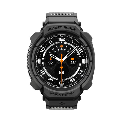 Funda para Samsung Galaxy Watch Ultra2, Spigen, Rugged Armor Pro, Negra Mate ACS11612