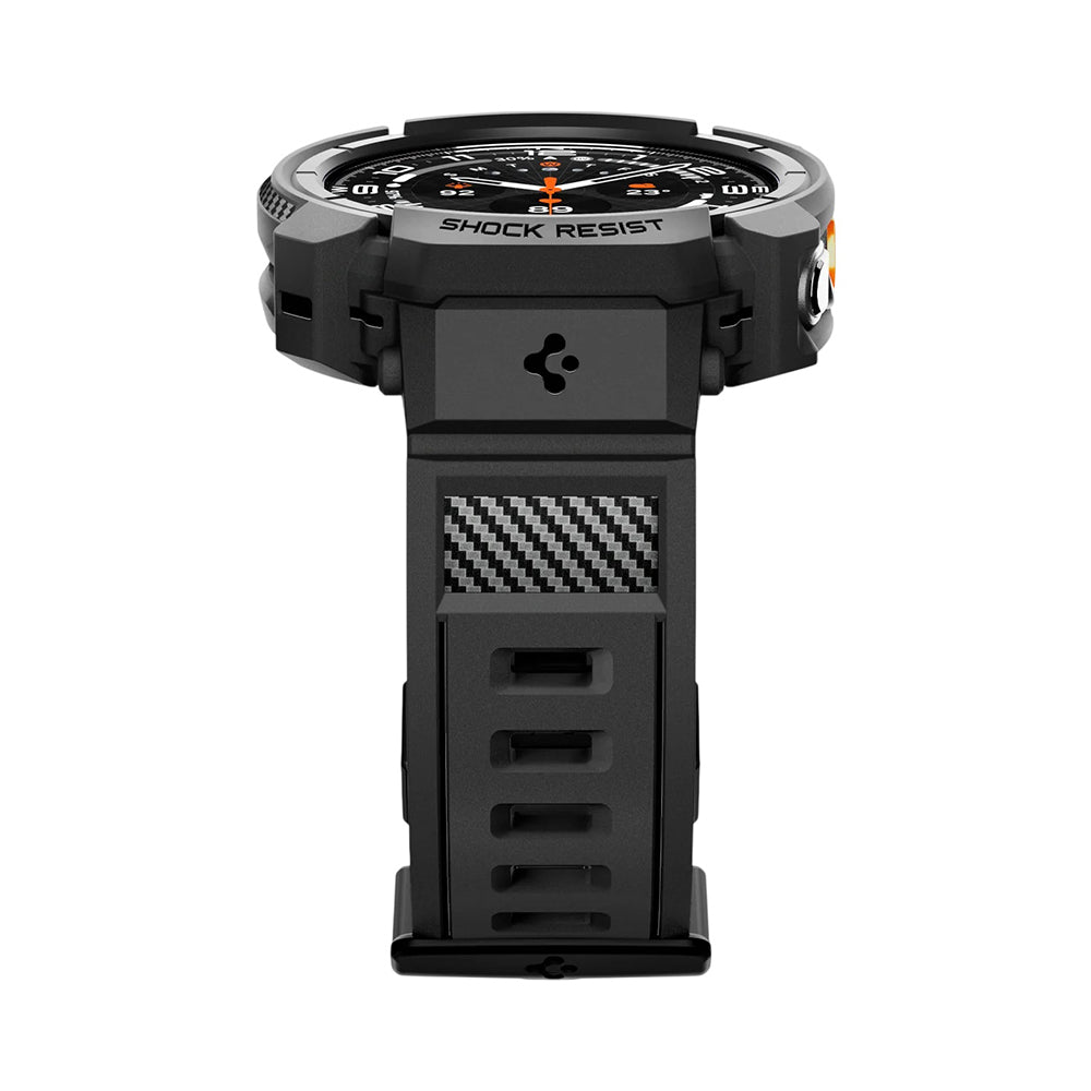 Funda para Samsung Galaxy Watch Ultra2, Spigen, Rugged Armor Pro, Negra Mate ACS11612