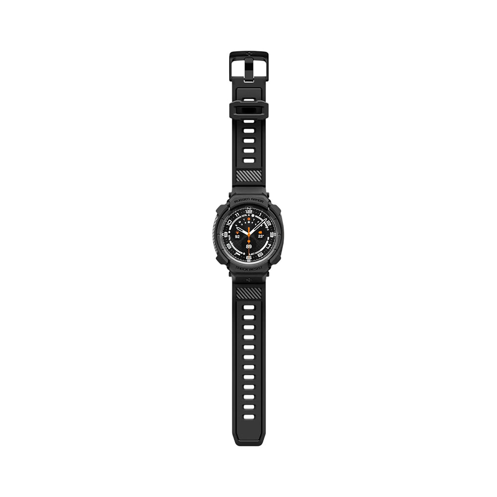 Funda para Samsung Galaxy Watch Ultra2, Spigen, Rugged Armor Pro, Negra Mate ACS11612