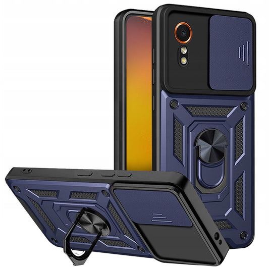 Funda para Samsung Galaxy Xcover7 G556, Techsuit, CamShield, Azul