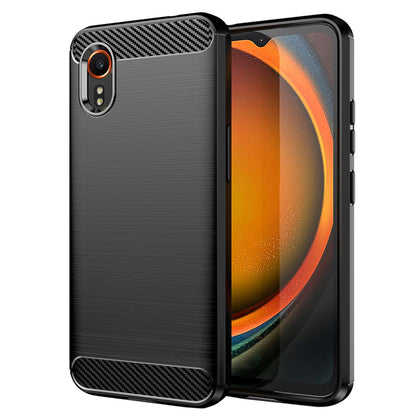 Funda para Samsung Galaxy Xcover7 G556, Techsuit, Carbono, Negra