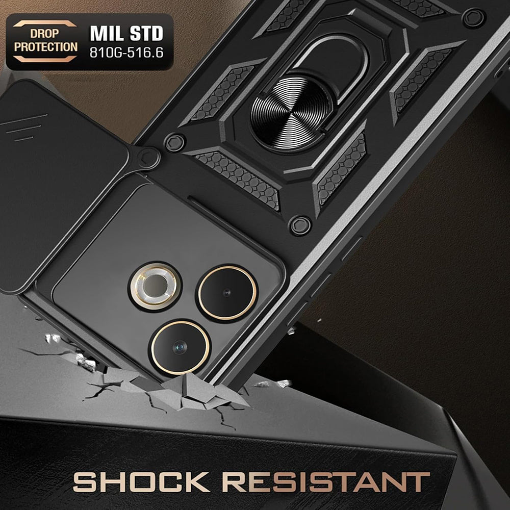 Funda para Samsung Galaxy XCover7 Pro, Techsuit, CamShield, Negra