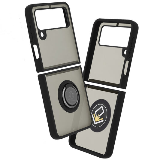 Funda para Samsung Galaxy Z Flip3 5G F711, Techsuit, Glinth, Negra