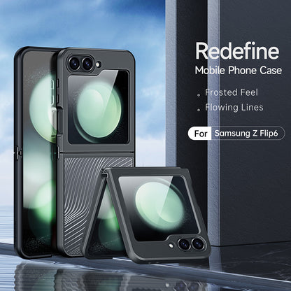 Funda para Samsung Galaxy Z Flip6 F741, DUX DUCIS, Aimo, Negra