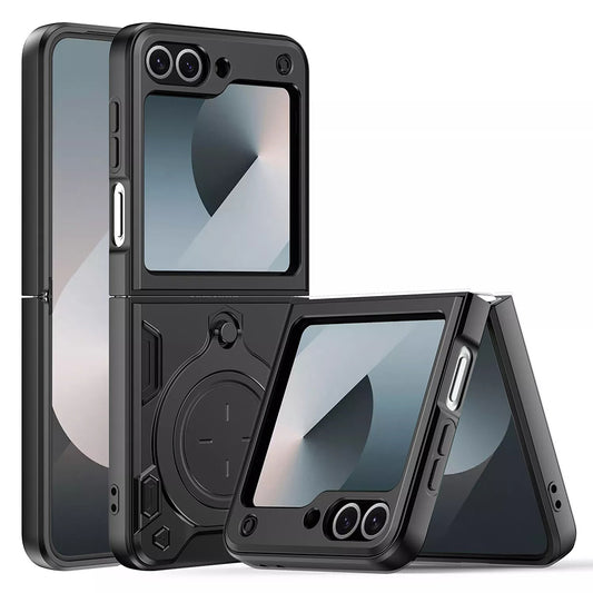Funda para Samsung Galaxy Z Flip7 FE F761 / Z Flip6 F741, Techsuit, CamGuard Pro, Negra
