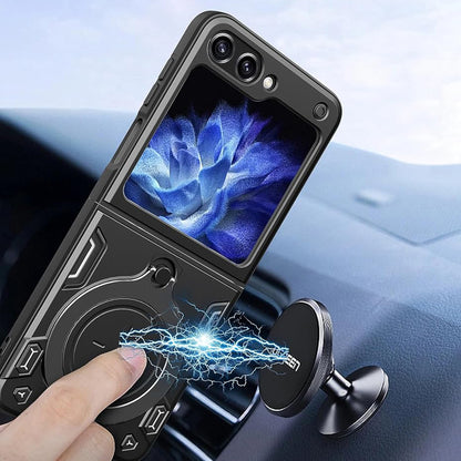 Funda para Samsung Galaxy Z Flip7 FE F761 / Z Flip6 F741, Techsuit, CamGuard Pro, Negra