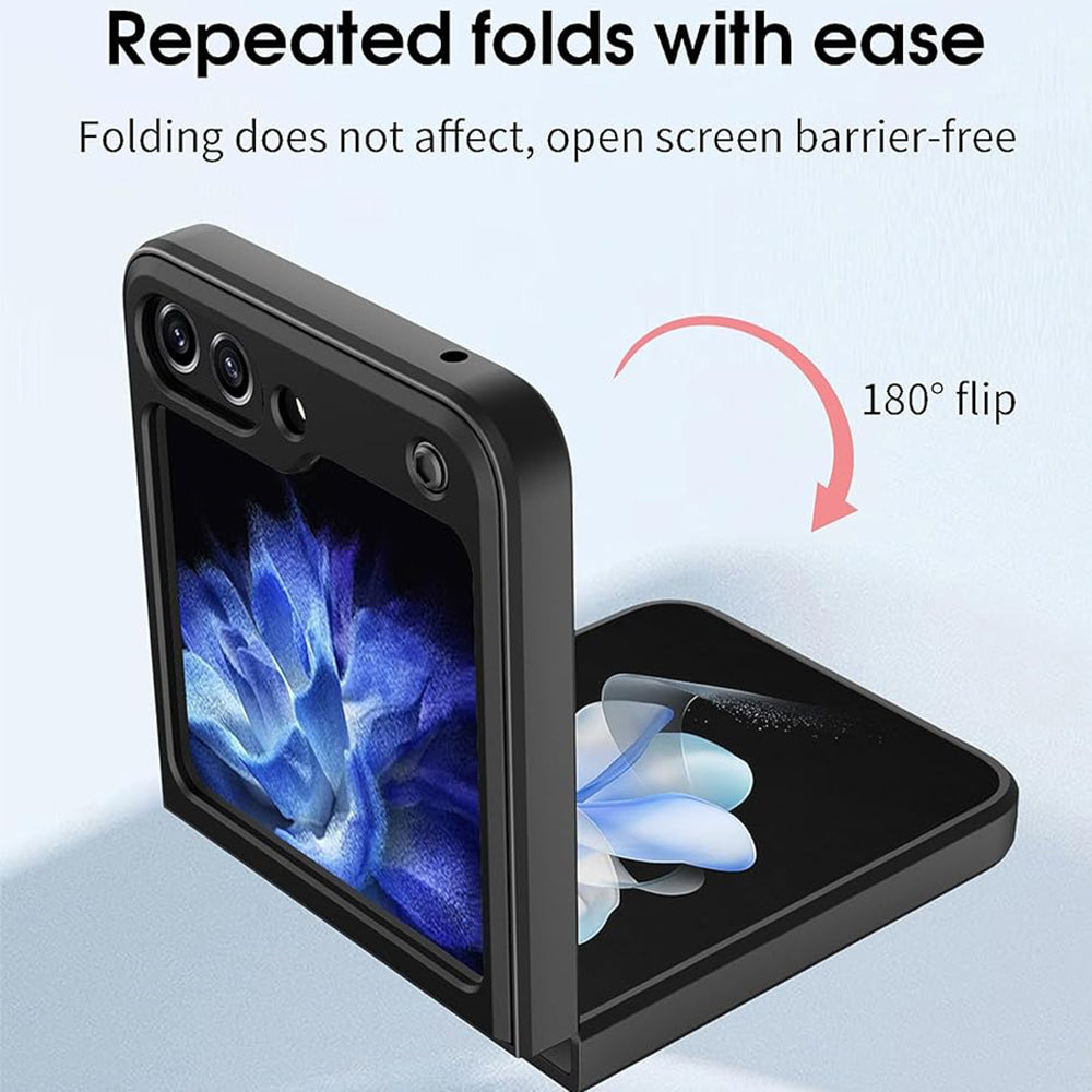 Funda para Samsung Galaxy Z Flip7 FE F761 / Z Flip6 F741, Techsuit, CamGuard Pro, Negra